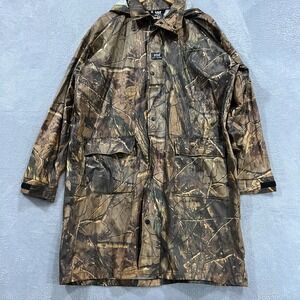 Helly Hansen Realtree Jacket Camouflage Waterproof Rain Gear Hunting Mens Large